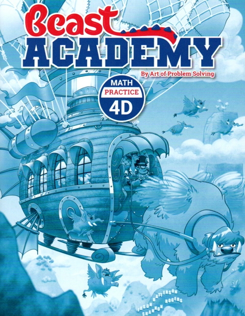 Art of Problem Solving Beast Academy 4D Guide and Practice