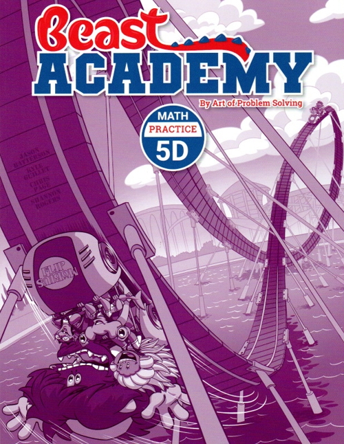Art of Problem Solving Beast Academy 5D Guide and Practice